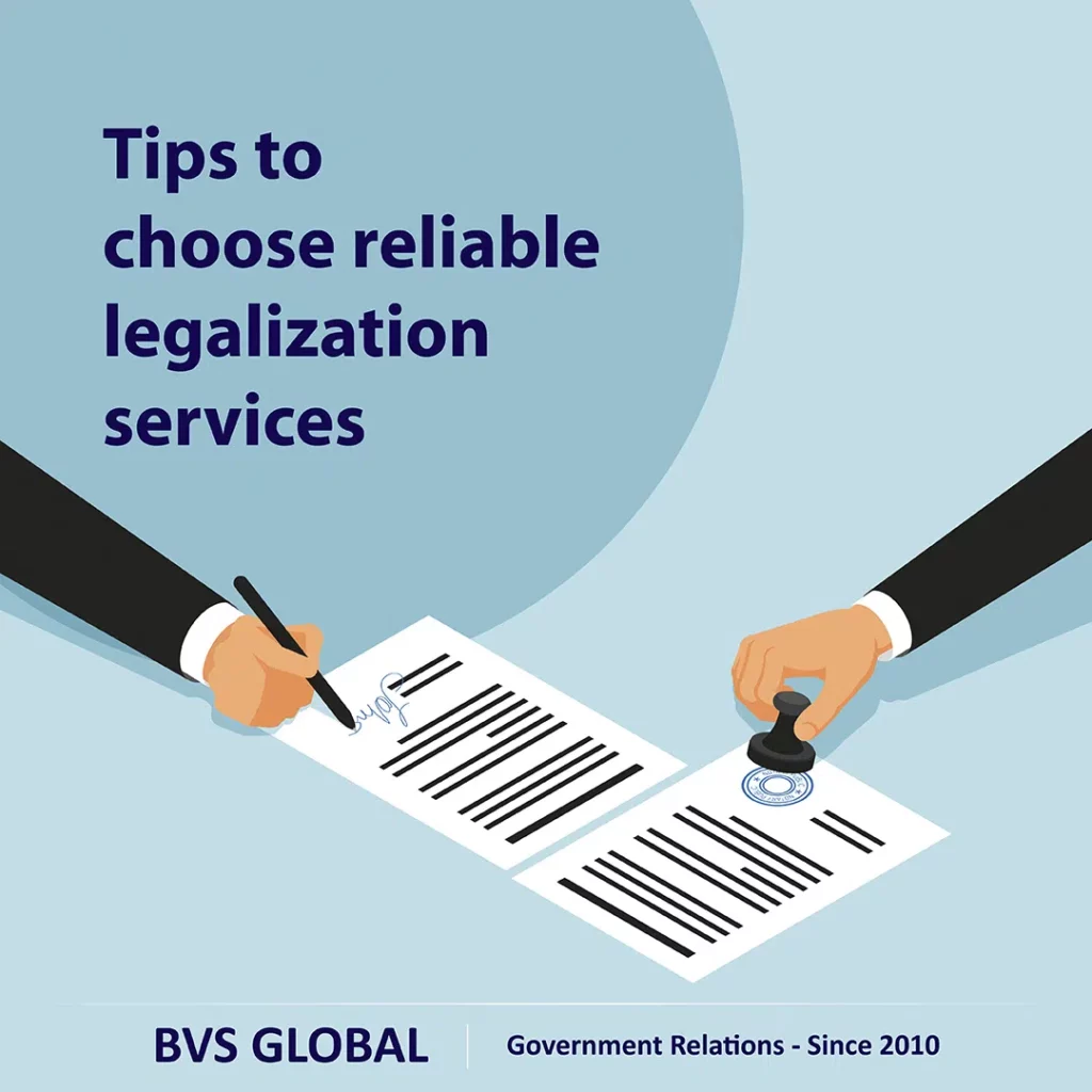 Tips to choose reliable legalization services