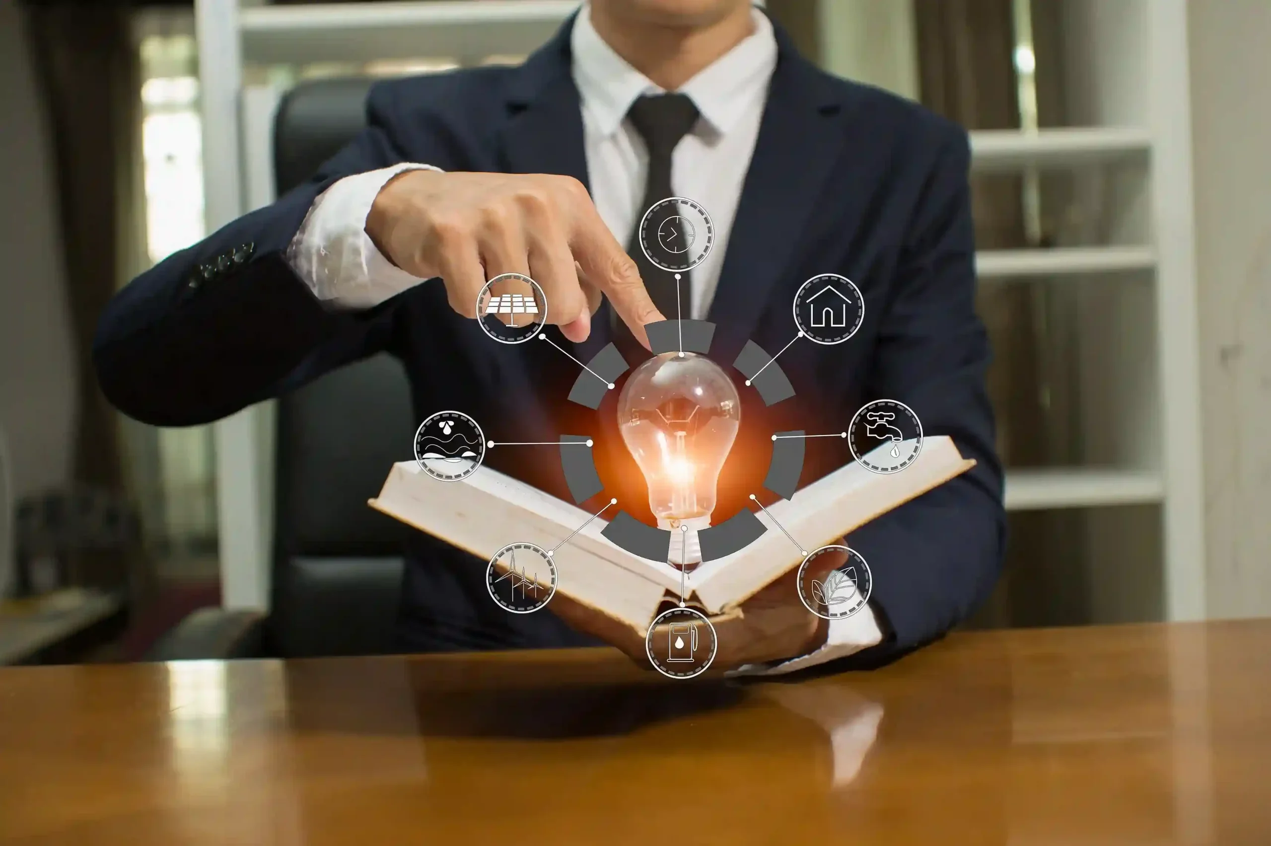 businessman-holding-bright-light-bulb-saving-bank-coins-wooden-table_11zon_11zon