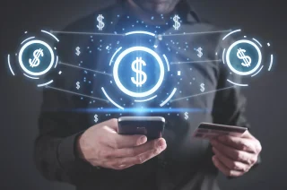 man-using-smartphone-dollar-symbols-network-internet-banking